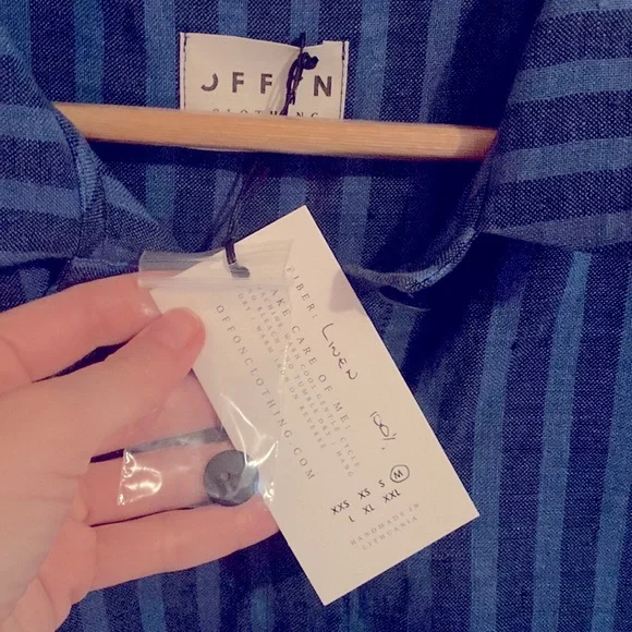 Linen Short sleeve Midi dress - Picture 3 of 5